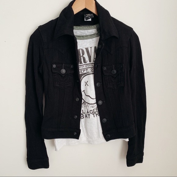 True Religion Jackets & Blazers - True Religion | black denim style jacket